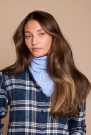 H Cashmere Logo Scarf Soft Blue thumbnail