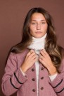 H Cashmere Logo Scarf Oat thumbnail