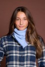 H Cashmere Logo Scarf Soft Blue thumbnail